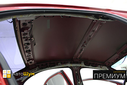 Штатная шумоизоляция крыши Митсубиси Лансер