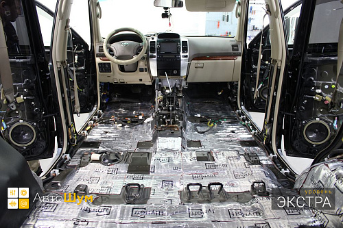 Виброизоляция пола Тойоты Ленд Крузер Прадо 120