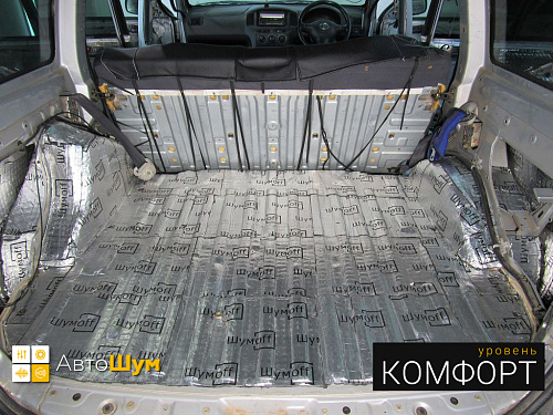 Виброизоляция багажника Тойоты Пробокс.