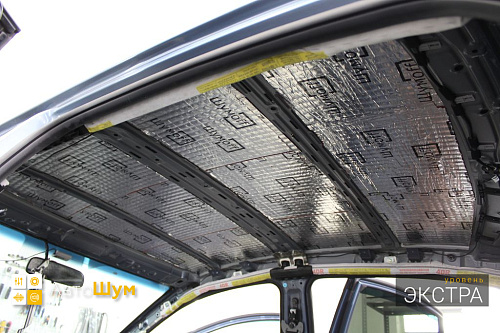 Виброизоляция крыши Киа Рио