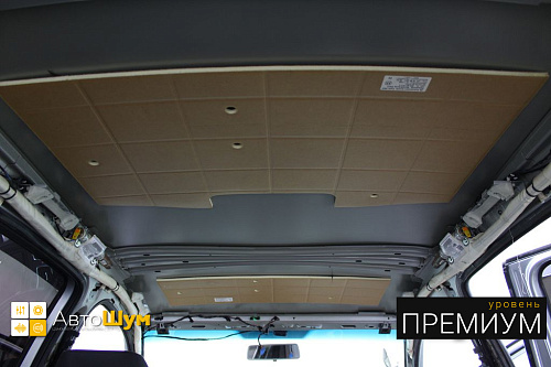 Штатная шумоизоляция крыши Фольксваген Гольф.