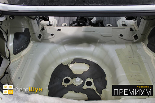 Штатная шумоизоляция багажника киа церато