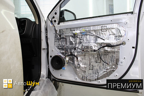 Шумоизоляция дверей Митсубиси Аутледер