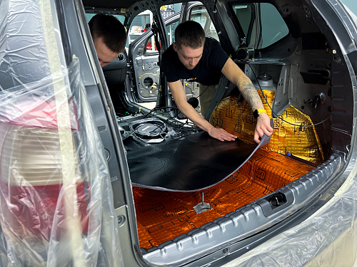 Шумоизоляция багажника и арок Ниссан Террано