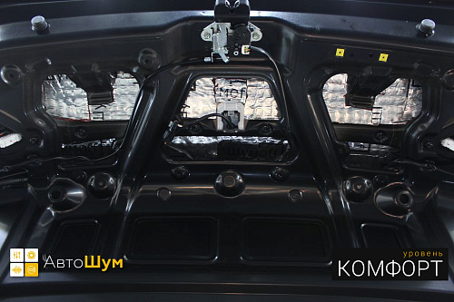 Виброизоляция крышки багажника Киа Рио