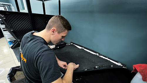 Шумоизоляция дверной обшивки Тойота Камри 40