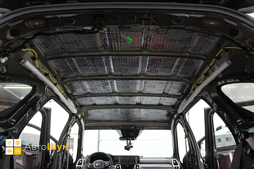 Виброизоляция крыши Киа Соренто