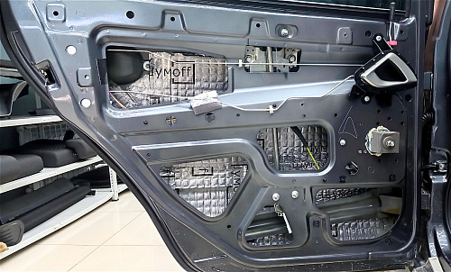 Виброизоляция дверей Лада Гранта