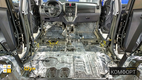 Виброизоляция пола Хонды СРВ