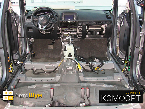 Шумоизоляция пола мазды сх 5