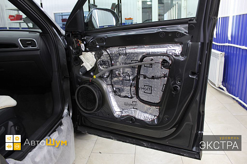 Шумоизоляция двери Ауди Ку3