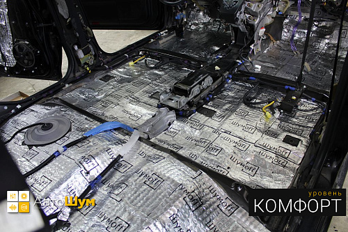 Виброизоляция пола Lexus RX