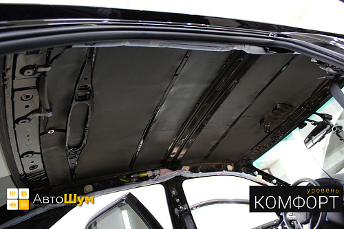 Шумо и теплоизоляция крыши Тойоты Камри XV55.