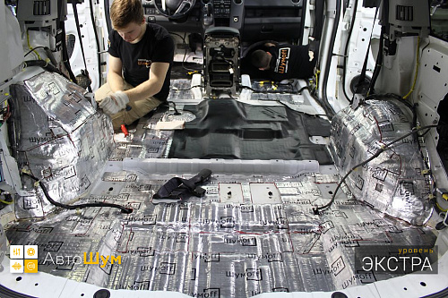 Виброизоляция багажника Хонды Пилот