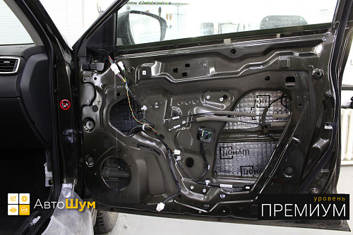 Виброизоляция дверей Ниссан Х Трейл