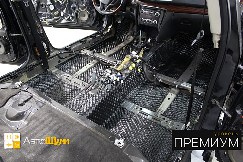 Шумоизоляция пола Ниссан Теана