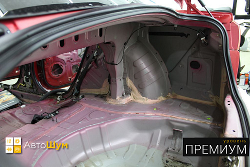 Штатная шумоизоляция арок митсубиси лансер