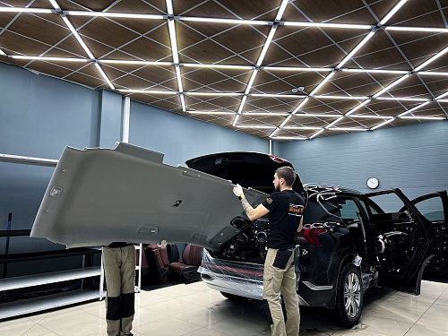 Разбор крыши Хендай Санте Фе