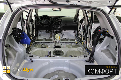 Штатная шумоизоляция багажника киа сид.