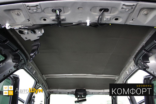 Шумо и теплоизоляция крыши Рено Каптюр.