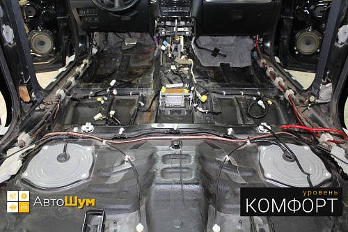 Штатная шумоизоляция пола инфинити фх35