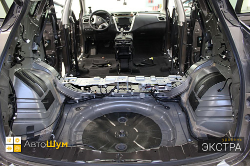 Штатная шумоизоляция багажника Ниссан Мурано