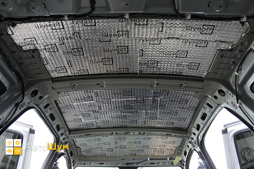 Виброизоляция крыши Рено Дастер