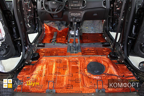 Виброизоляция пола Лада ИКС РЕЙ