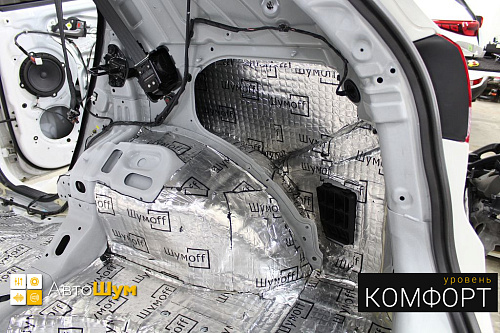 Шумоизоляция арок хендай ix35.