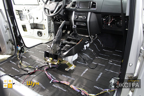 Звукоизоляция днища Уаз Патриот Пикап