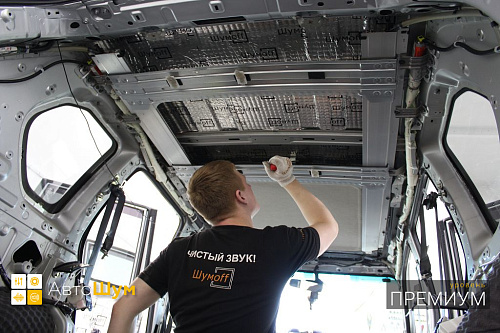 Виброизоляция крыши Ниссан Х-Трейл Т31