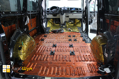 Виброизоляция багажника Volkswagen Caravelle