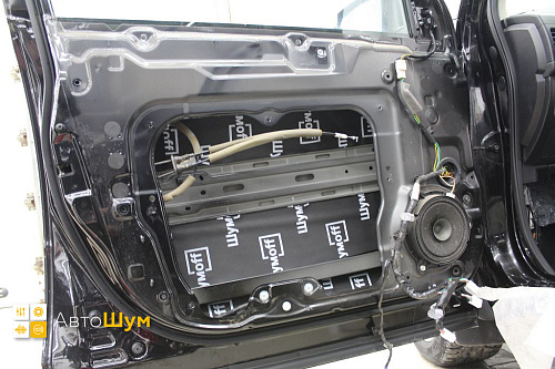 Виброизоляция дверей Ниссан Х-Трейл T31