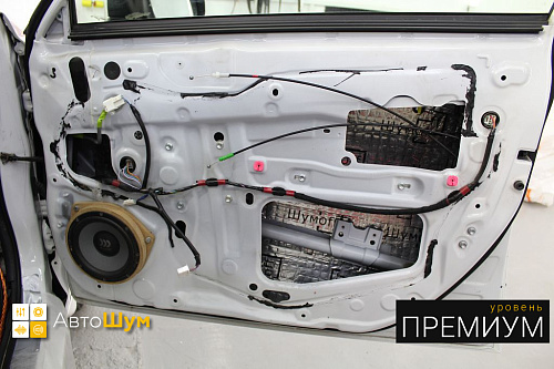 Шумоизоляция дверей Тойота Филдер