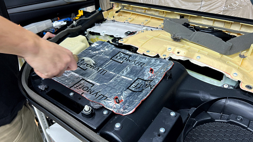 Виброизоляция дверной обшивки Лексус РХ