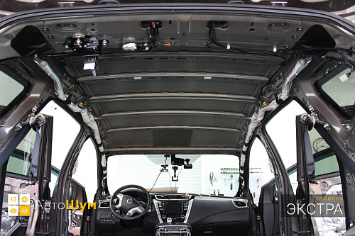 Штатная шумоизоляция крыши Ниссан Мурано