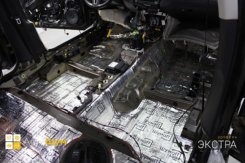 Виброизоляция пола Фольксваген Пассат