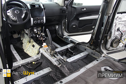 Шумоизоляция днища Ниссан Х-Трейл Т31