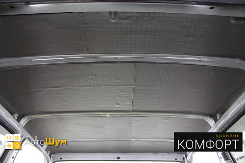 Шумо и теплоизоляция крыши Нивы 2121