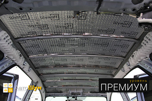 Виброизоляция крыши Тойоты Рактис.