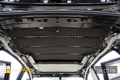 Шумо и теплоизоляция крыши Субару ХВ