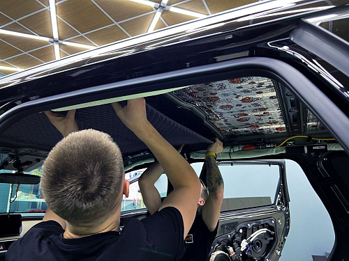 Шумоизоляция крыши Хендай Санте Фе