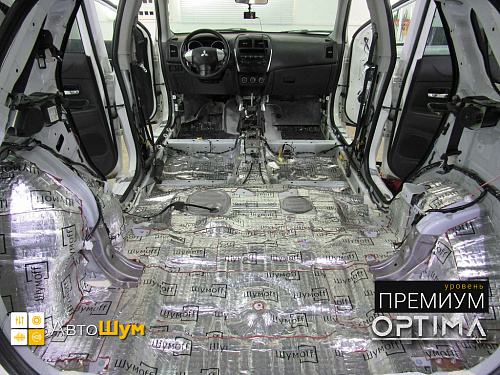 Виброизоляция багажника митсубиси асх.