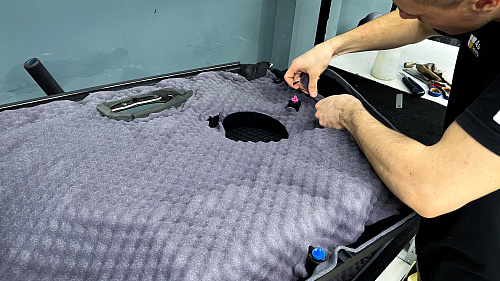 Вибро и шумоизоляция дверной обшивки Хендай Ай Икс 35