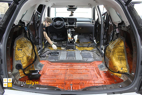 Виброизоляция багажника Киа Соренто