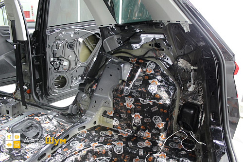 Виброизоляция арок Шкода Карок