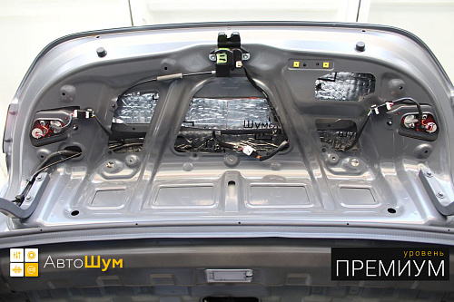 Виброизоляция крышки багажника Хендай Солярис