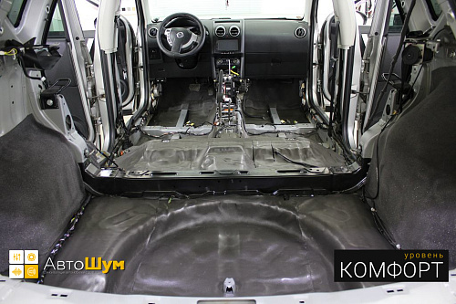 Шумоизоляция багажника Ниссан Кашкай.