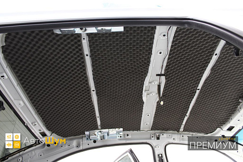 Шумо и теплоизоляция крыши Джили Эмгранд