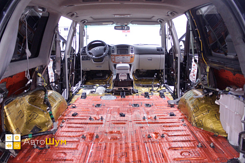 Виброизоляция крыла и арки лексус лх 470